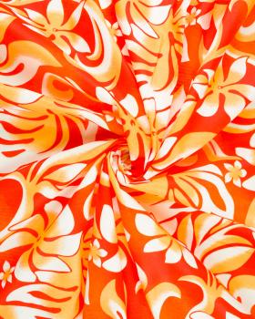 Polynesian fabric ORANA Orange - Tissushop